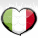 Foot: Drapeau coeur italien